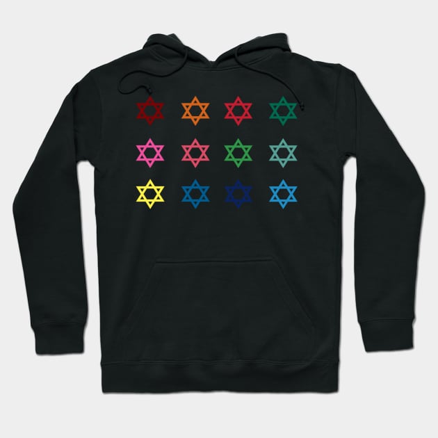 Jewish stars Hoodie by ampp